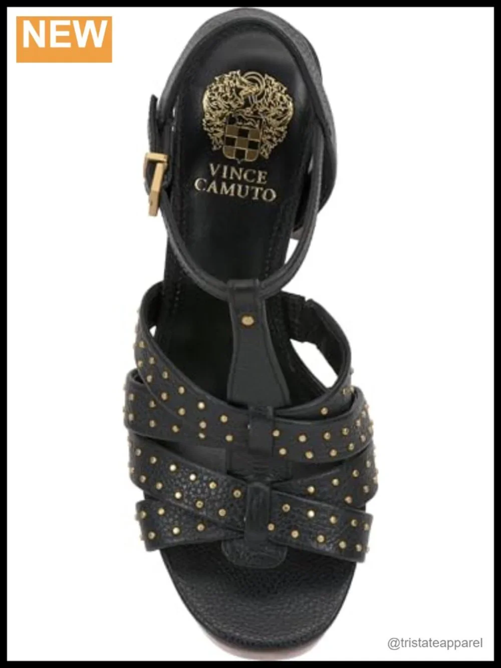 Leather T-Strap Platform Sandals